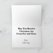 Ham Radio HOA & Mobile Rig Christmas Kaart (Binnen)