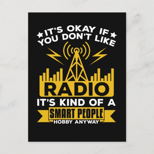 Ham Radio Hobby Funny Radio Operator Briefkaart (Voorkant)