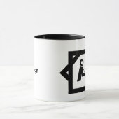 Ham Radio Icon dans Shack Mug Customisez-le! (Centre)