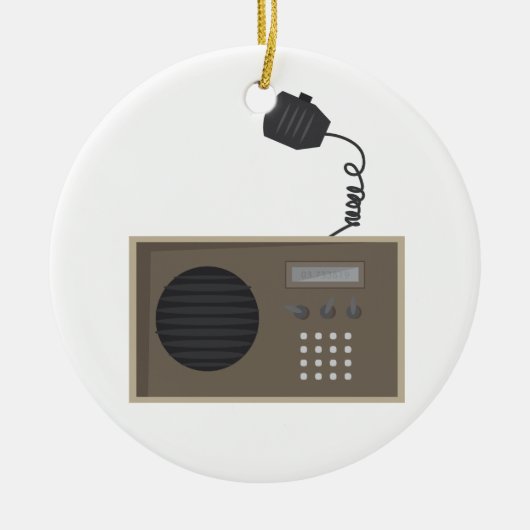 Ham Radio Keramisch Ornament (Voorkant)