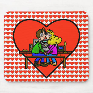 Ham Radio Kisser Couple Computer Mousepad Muismat