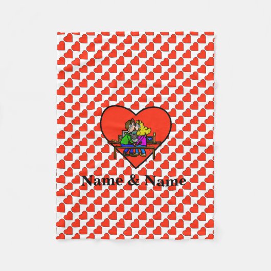 Ham Radio Kussen Couple Fleece Blanket Aanpassen (Voorkant)
