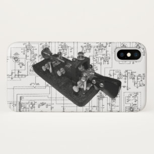 Ham Radio Morse Code Semi-Automatische Sleutel iPhone X Hoesje