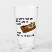 HAM Radio Morse Gods Ga naar Valhalla Glas (Voorkant)