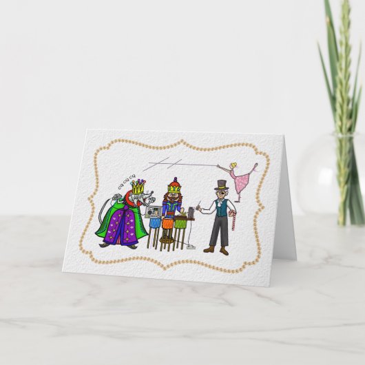 Ham Radio Nutcracker-kerstkaart Kaart (Voorkant)