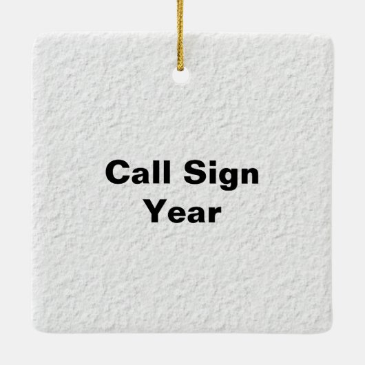 Ham Radio Nutcracker kerstversiering Keramisch Ornament (Achterkant)