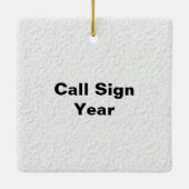 Ham Radio Nutcracker Ornement de Noël (Dos)