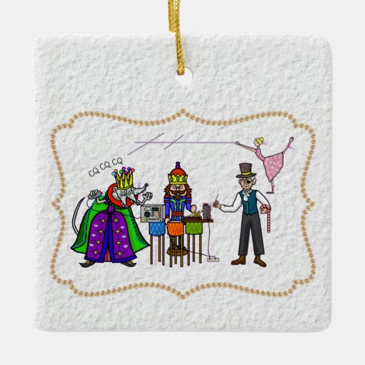 Ham Radio Nutcracker Ornement de Noël (Devant)