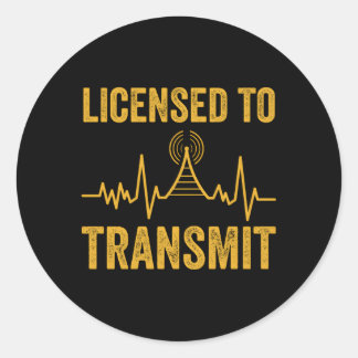 Ham radio om amateurradio te verzenden ronde sticker