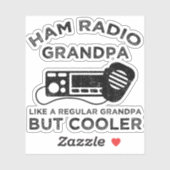 Ham Radio Opa Als Reguliere Opa Maar Koeler Sticker (Vel)