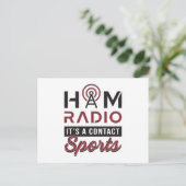HAM Radio Operator Amateur Code Antenne Gift Idee Briefkaart (Staand voorkant)