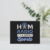 HAM Radio Operator Antenne Amateur Code Gift Idee Briefkaart (Staand voorkant)