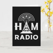HAM Radio Operator Antenne Code Amateur Gift Idee Kaart (Gele Bloem)