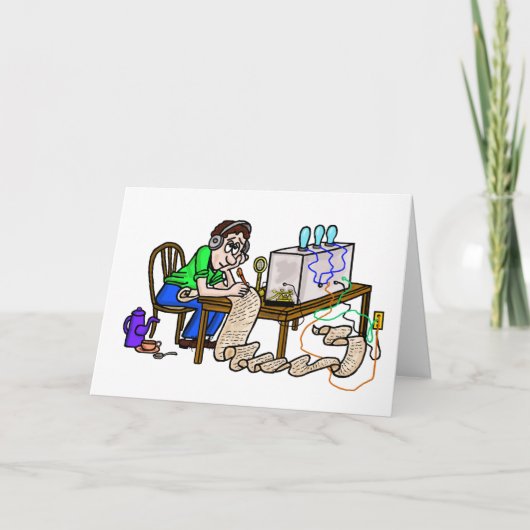 Ham Radio Operator Bedankt voor Contact Kaart (Voorkant)