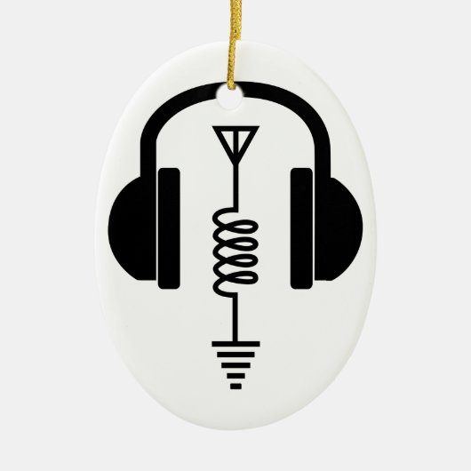 Ham Radio Operator Keramisch Ornament (Voorkant)