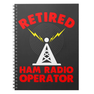 Ham Radio Operator Retirement Radio Tower Pap Notitieboek