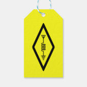HAM Radio Operator Symbool Internationaal Cadeaulabel (Achterkant)