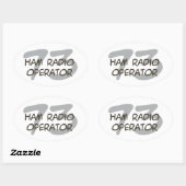 Ham Radio Ovale Sticker (Vel)