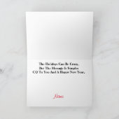 Ham Radio Père Noël Opérateur Silhouette Carte de  (Intérieur)