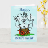 Ham Radio Retraite Carte de voeux Personnaliser It (Fleur jaune)