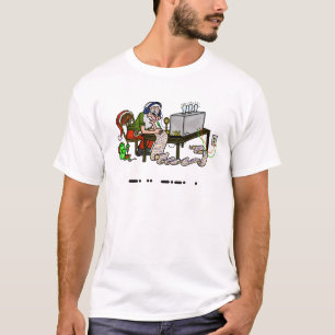 Ham Radio Santa "Leuke" Morse Code Kerstmis T-Shir T-shirt