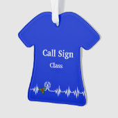 Ham Radio T-Shirt kerstversiering Ornament (voorkant)