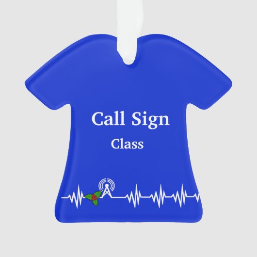 Ham Radio T-Shirt kerstversiering Ornament (voorkant)