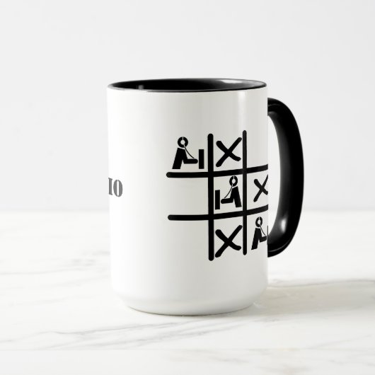 Ham Radio Tic Tac Toe Mug (Devant droit)