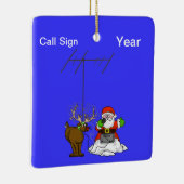 Ham Radio Tshirt Kerstmis Keramisch Ornament (Rechts)