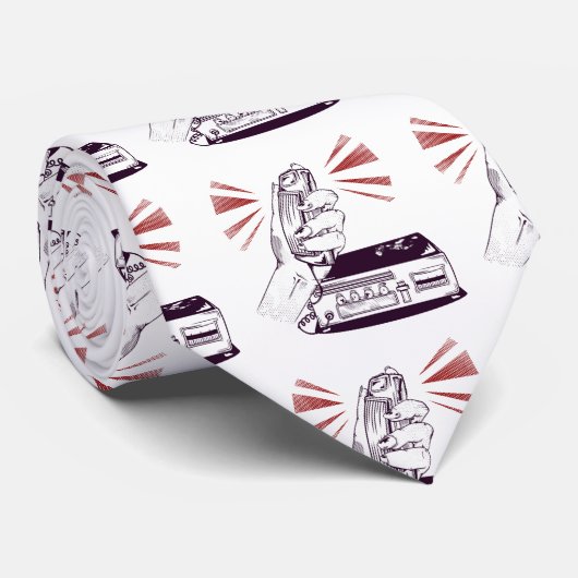 Ham Radio Woman Stropdas (Opgerold)