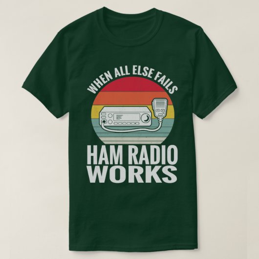 Ham Radio Works  Amateur Radio Operator T-shirt (Design voorkant)