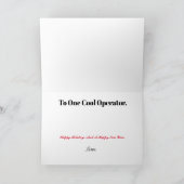 Ham Radio Zonnebril Kerstkaart Kaart (Binnen)