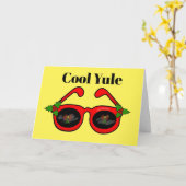 Ham Radio Zonnebril Kerstkaart Kaart (Gele Bloem)