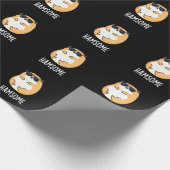 Ham-some Funny Handsome Hamster Pun Cadeaupapier (Hoek)