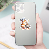 Ham-stir Funny Kawaii Hamster Pun Sticker (Telefoon)