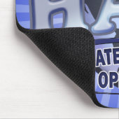 HAM WORLD LOGO Amateur Radio Muismat (Hoek)