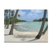 Hamac dans la carte postale Paradise