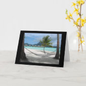 Hamac sur la carte de Bora Bora (Fleur jaune)