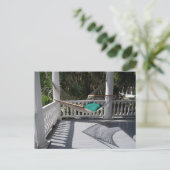 Hamac sur la carte postale de la véranda (Debout devant)