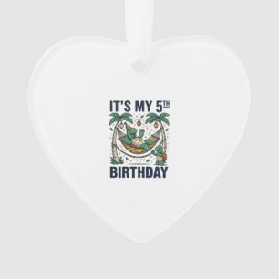 Hamac Tortue 5ème Anniversaire Gravure Vintage Des