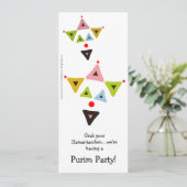 Hamantaschen fait le clown invitation de partie de (Debout devant)