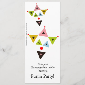 Hamantaschen fait le clown invitation de partie de