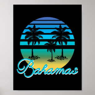 Hamas Souvenir Vintage Tropisch Strand Surfen  Poster