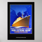 Hambourg-New York  Retro Print (Voorkant)