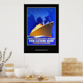 Hambourg-New York  Retro Print (Keuken)