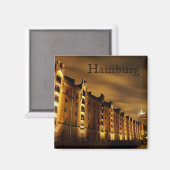 Hambourg - Speicherstadt bei Nacht - Magnet (Recto/Verso)