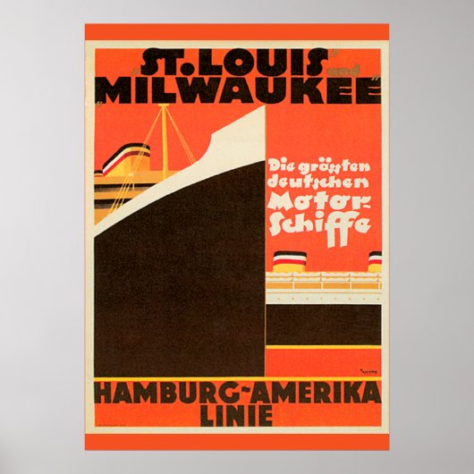 Hamburg-America Linie Poster (Voorkant)