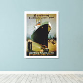Hamburg-Amerika Canvas Afdruk (Insitu (Houten vloer))