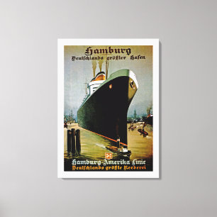 Hamburg-Amerika Lijn Canvas Afdruk