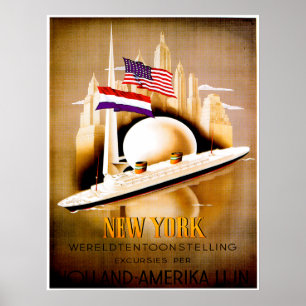 Hamburg-Amerika Line  ~ Poster